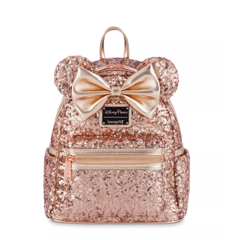 Loungefly glitter Minnie mouse bag